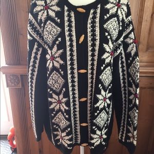 Nordic Snowflake print sweater